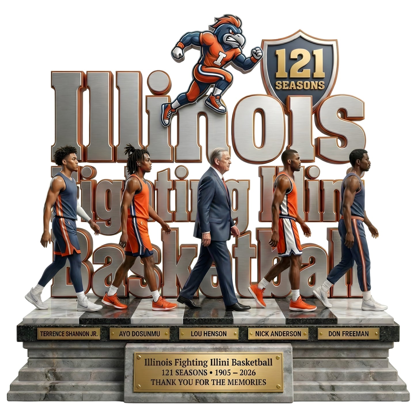 Illinois Basketball - Acrylic Plaque Classic Fan Gift