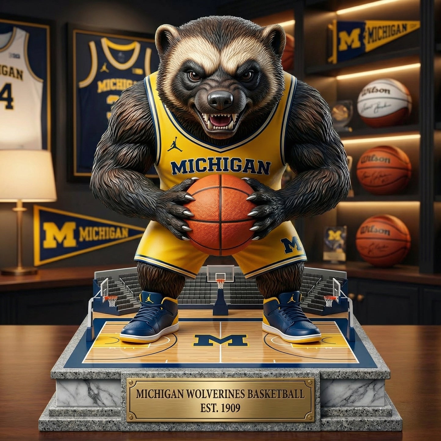 Michigan Basketball I - Acrylic Plaque Classic Fan Gift