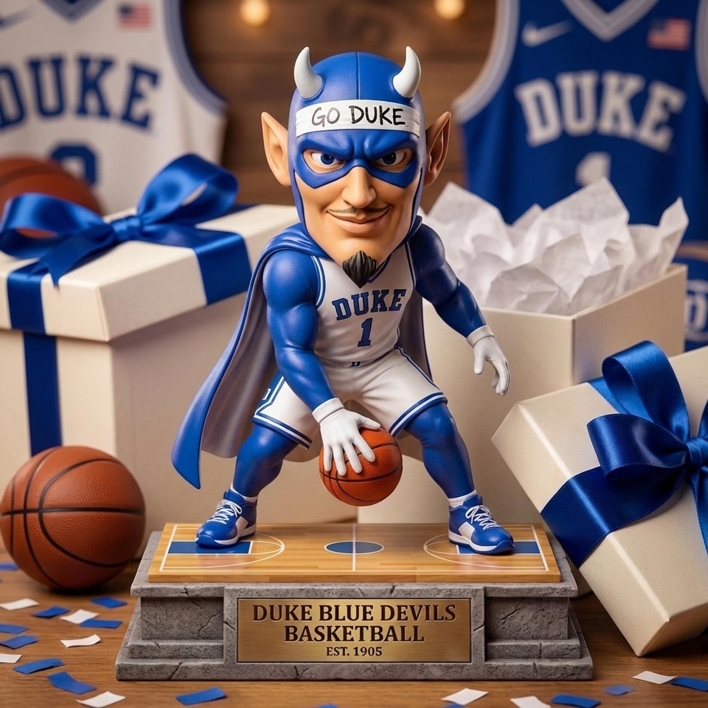 Blue Basketball Team - Acrylic Plaque Classic Fan Gift