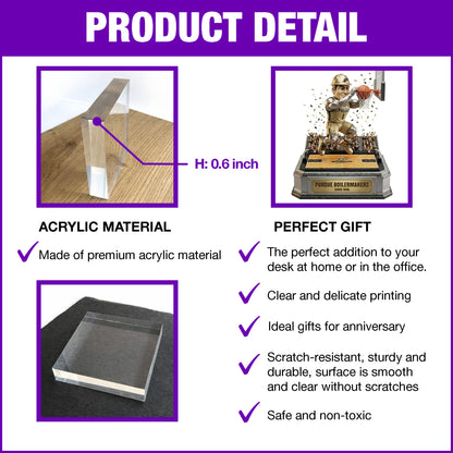 Boilers Basketball Team - Acrylic Plaque Classic Fan Gift