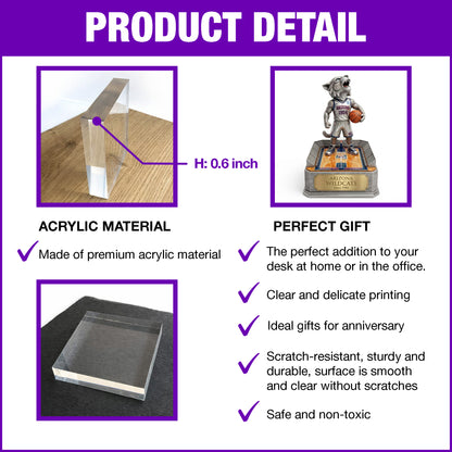 Tucson Basketball Spirit - Acrylic Plaque Classic Fan Gift