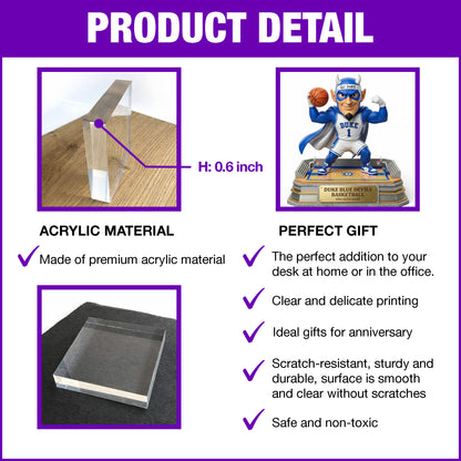 Blue Devils - Acrylic Plaque Classic Fan Gift - DUDE0401-03