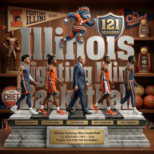 Illinois Basketball - Acrylic Plaque Classic Fan Gift