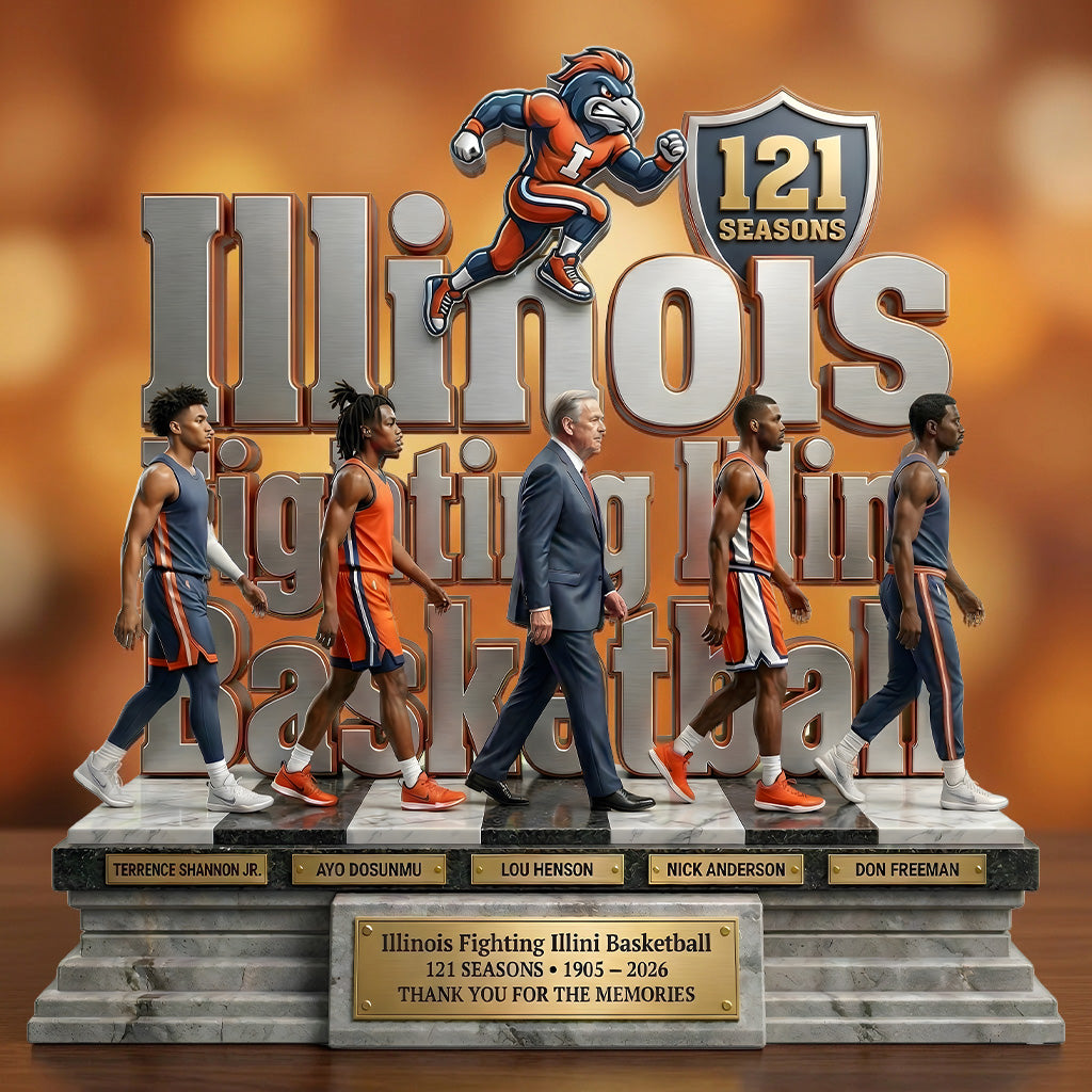 Illinois Basketball - Acrylic Plaque Classic Fan Gift