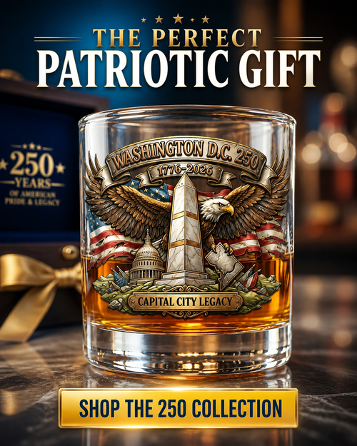 United States 250th Anniversary Whiskey Glass