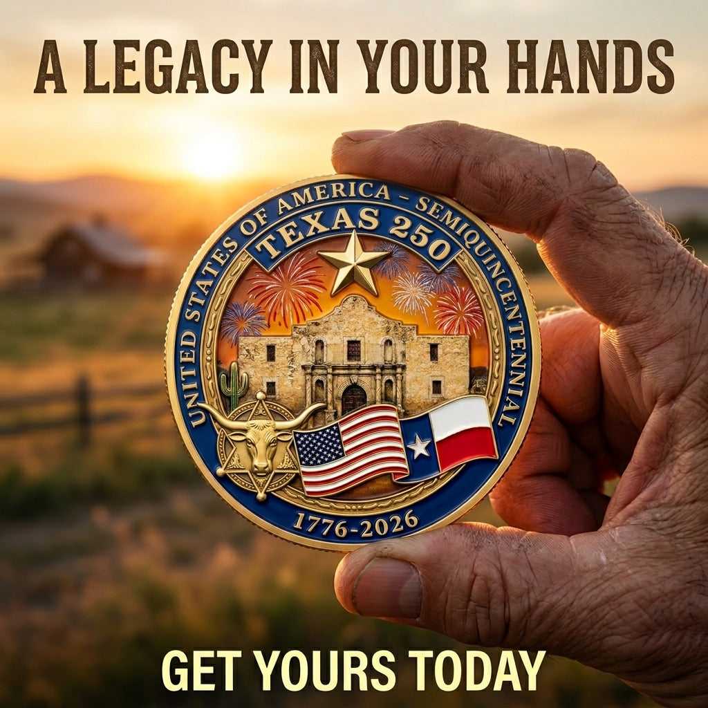 United States Anniversary Coin - Texas,1776-2026, Patriotic Gift