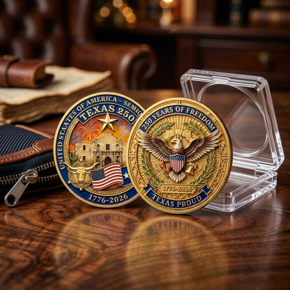 United States Anniversary Coin - Texas,1776-2026, Patriotic Gift