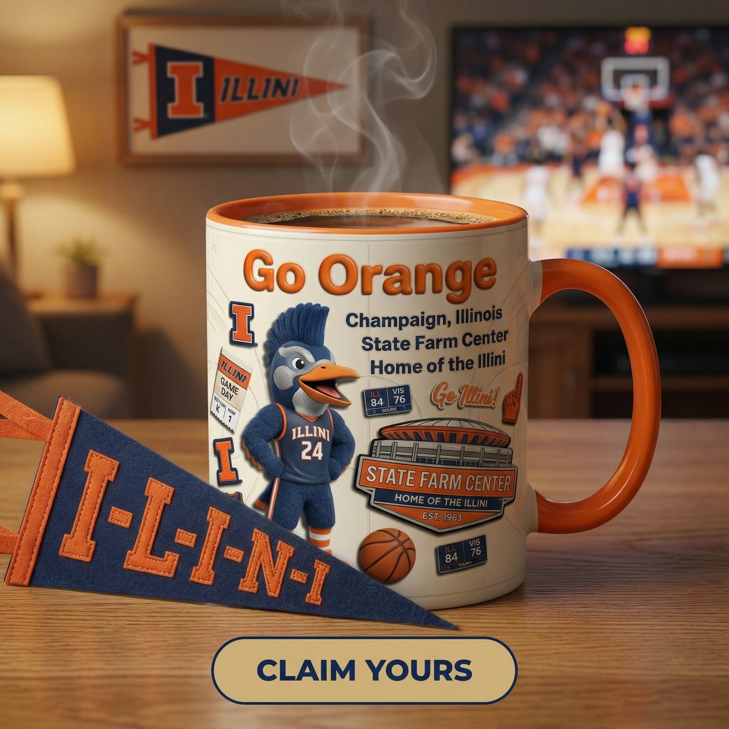 Go Orange - Accent Mug Gift For Fans - ILFI0331