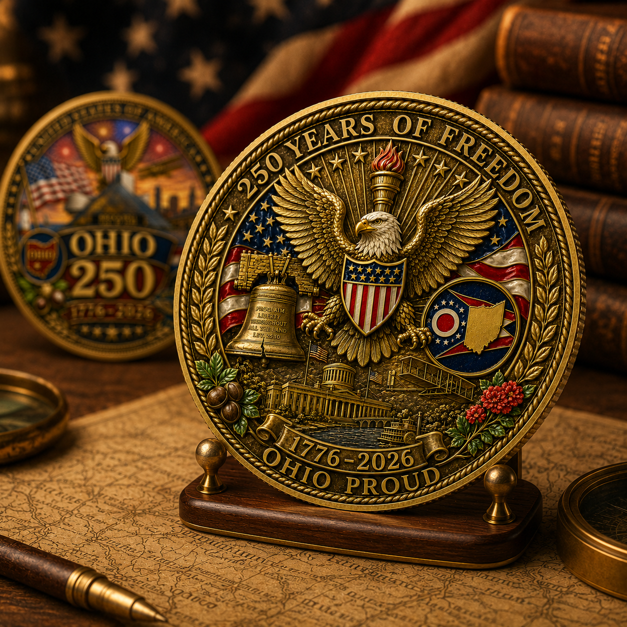 United States 250th Anniversary Coin-Ohio-Gift for Dad