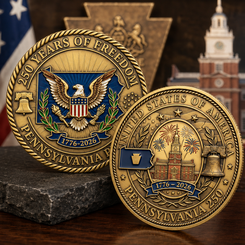 United States 250th Anniversary Coin-Pennsylvania