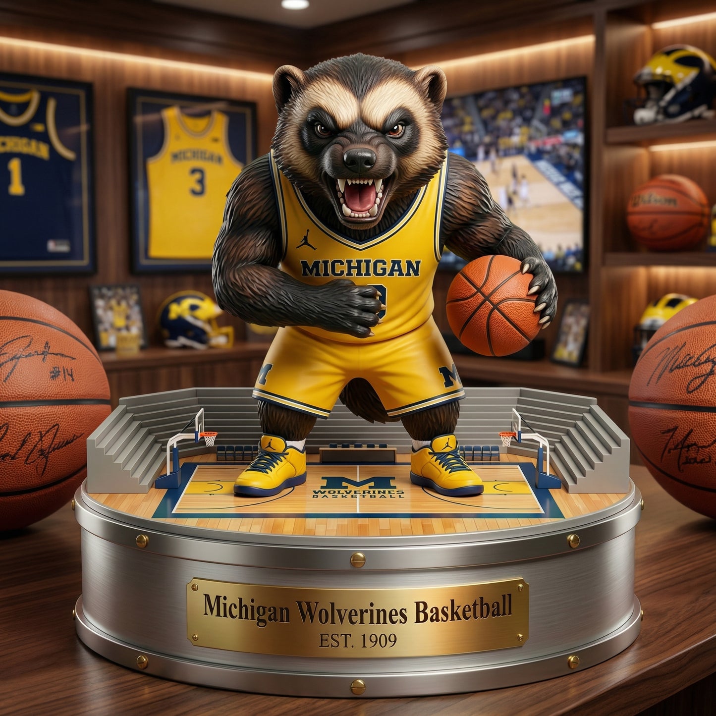Michigan Basketball III - Acrylic Plaque Classic Fan Gift