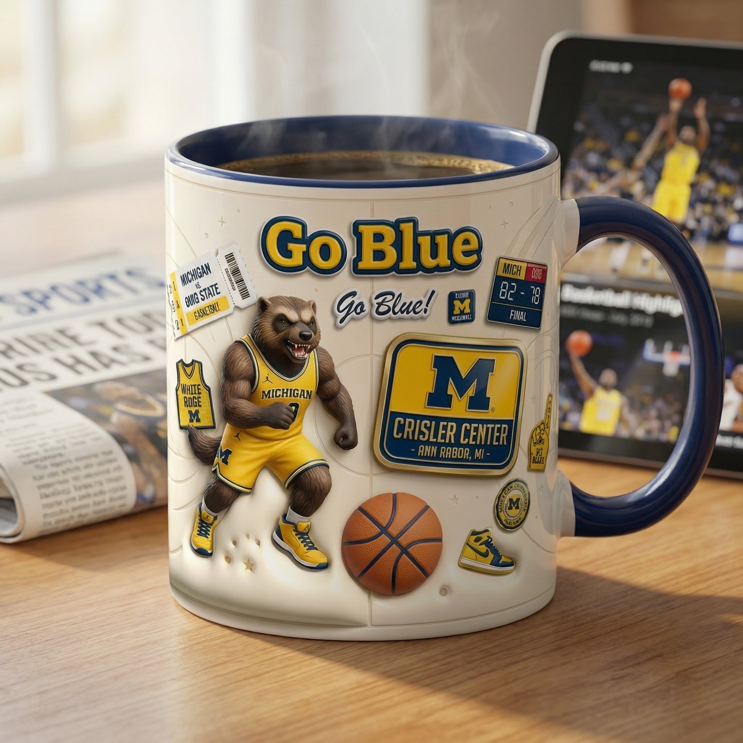 Go Blue - Accent Mug Gift For Fans - MIWO0331