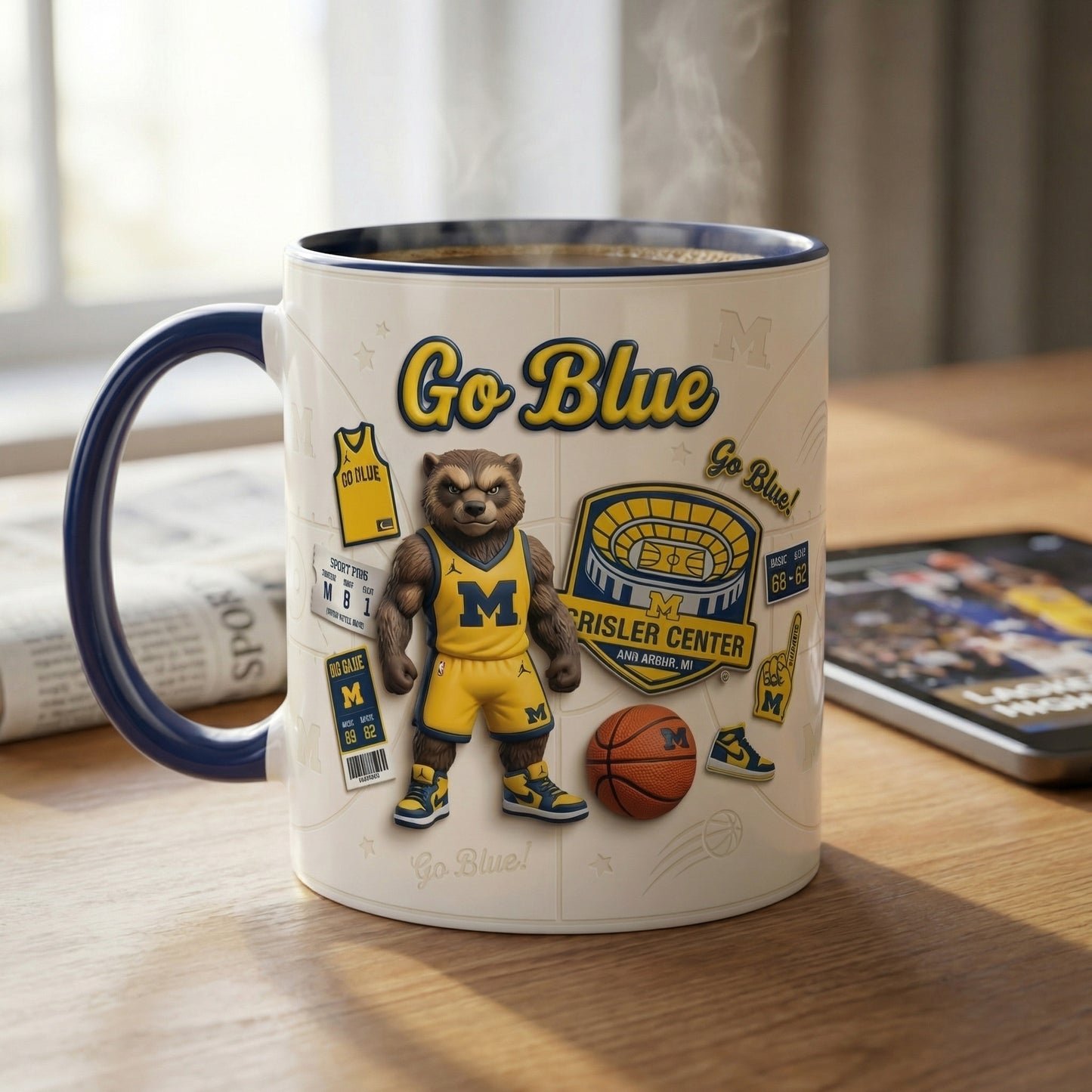 Go Blue 2 - Accent Mug Gift For Fans - MIWO0331