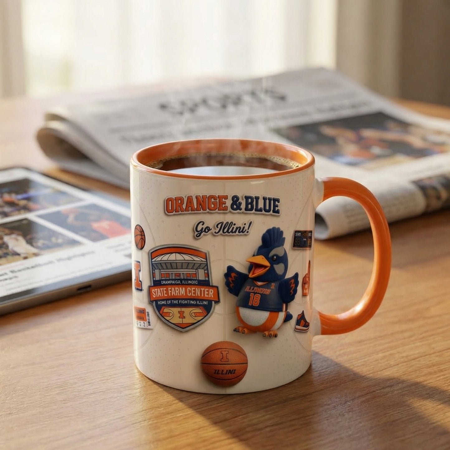 Orange and Blue - Accent Mug Gift For Fans - ILFI0331