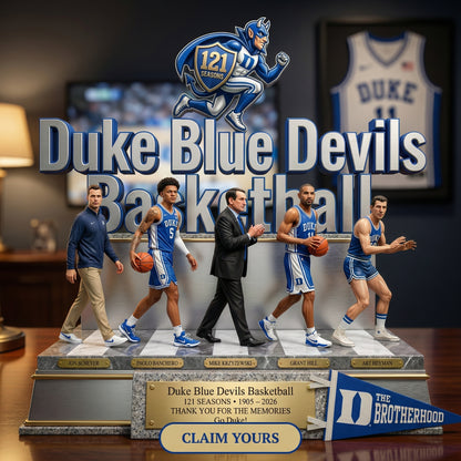 Blue Devils 121 Seasons - Acrylic Plaque Classic Fan Gift - DUDE0401