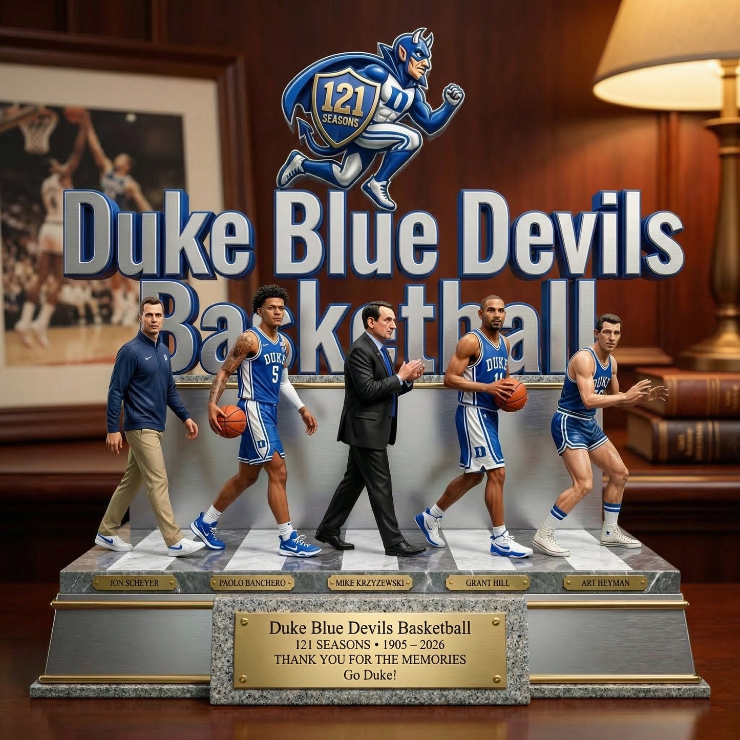 Blue Devils 121 Seasons - Acrylic Plaque Classic Fan Gift - DUDE0401