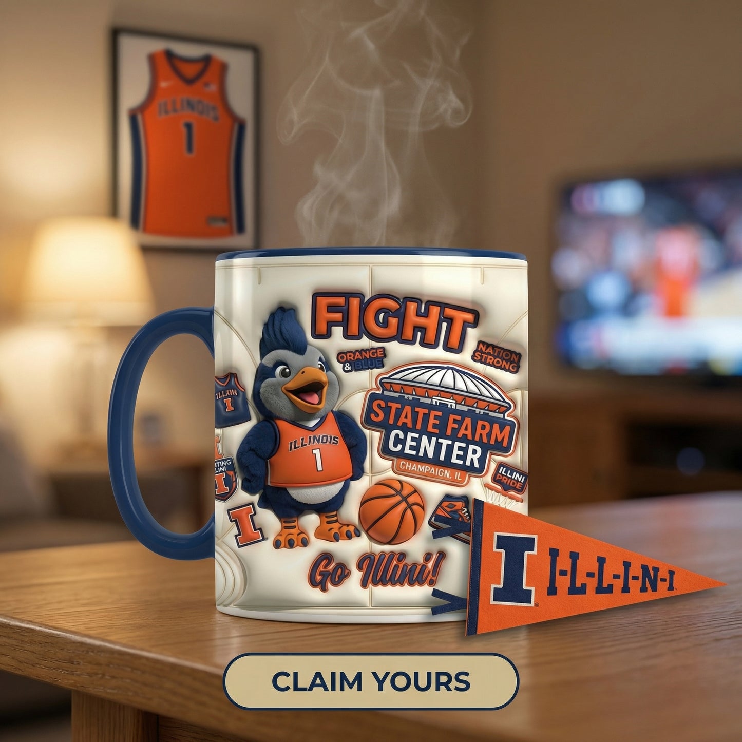 Orange & Blue - Accent Mug Gift For Fans - ILFI0401-01