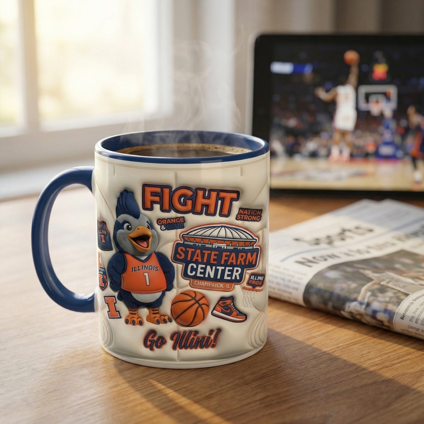 Orange & Blue - Accent Mug Gift For Fans - ILFI0401-01
