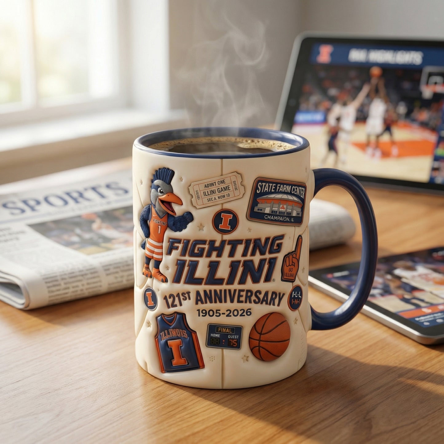 Orange & Blue - Accent Mug Gift For Fans - ILFI0401-02
