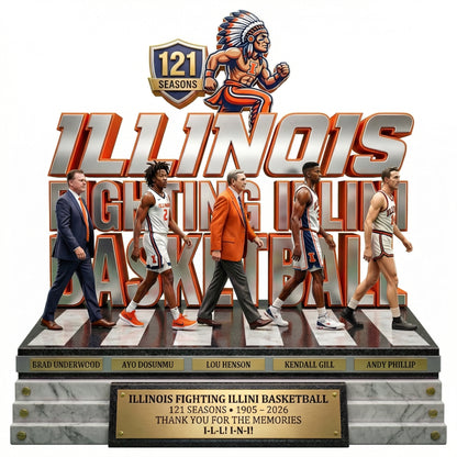 Illinois 121 Seasons - Acrylic Plaque Classic Fan Gift - ILFI0401-03