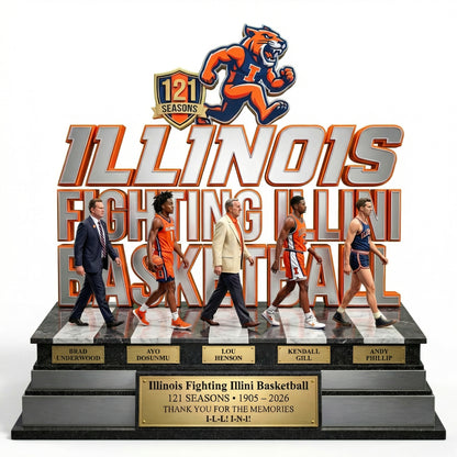 Illinois 121 Seasons - Acrylic Plaque Classic Fan Gift - ILFI0401-06