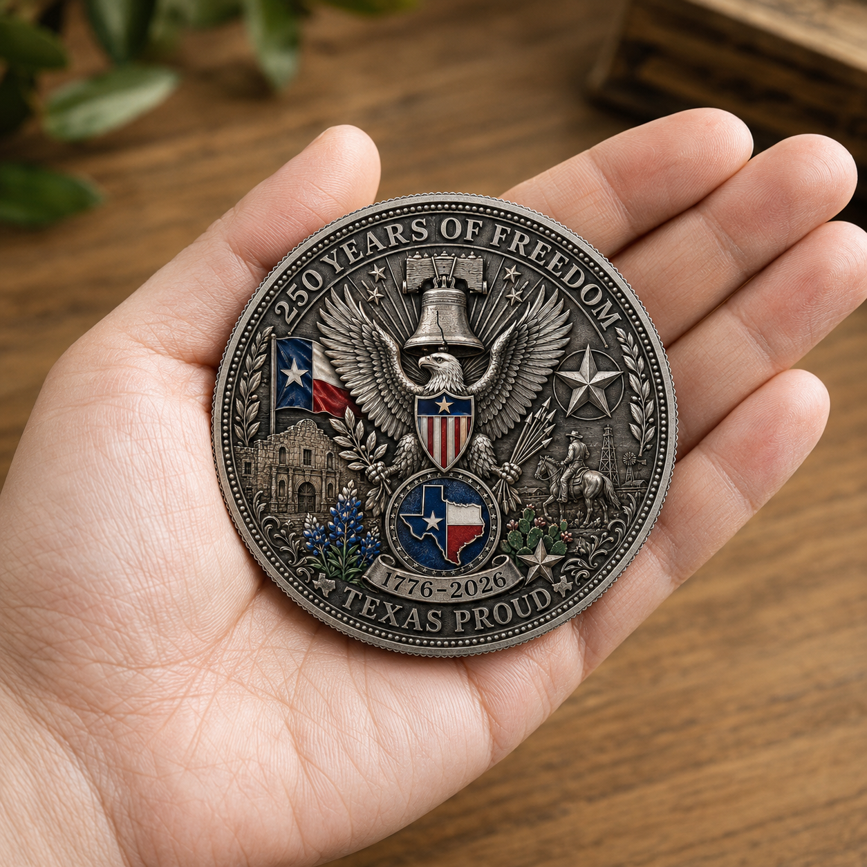 United States Anniversary Coin-Texas,1776-2026, Patriotic Gift