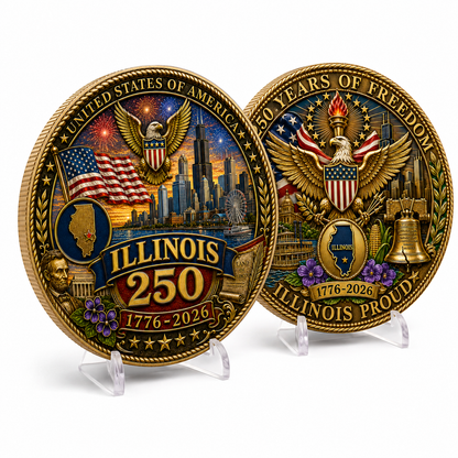 United States 250th Anniversary Coin-Illinois