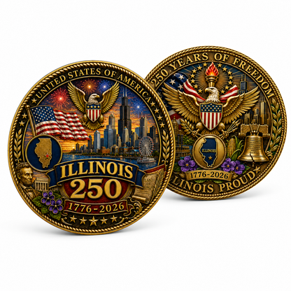 United States 250th Anniversary Coin-Illinois