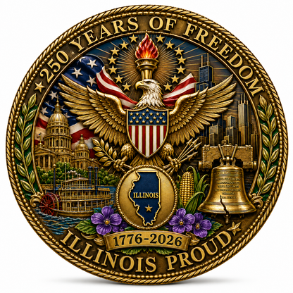 United States 250th Anniversary Coin-Illinois