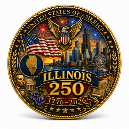 United States 250th Anniversary Coin-Illinois