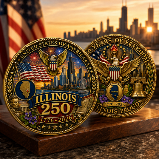 United States 250th Anniversary Coin-Illinois