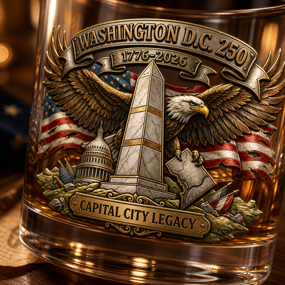 United States 250th Anniversary Whiskey Glass