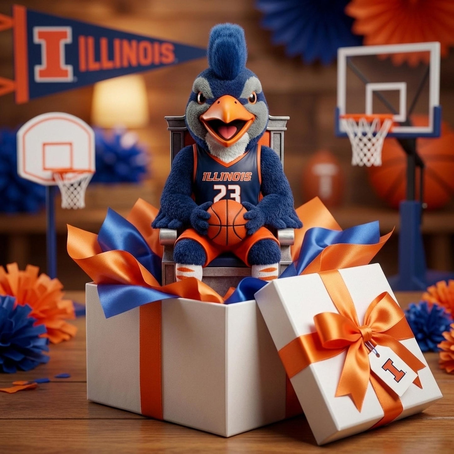 Illinois Basketball III - Acrylic Plaque Classic Fan Gift