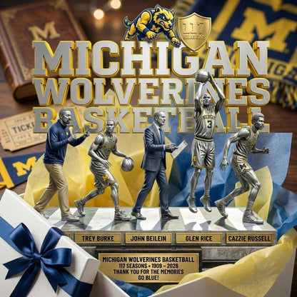 Michigan Basketball V - Acrylic Plaque Classic Fan Gift