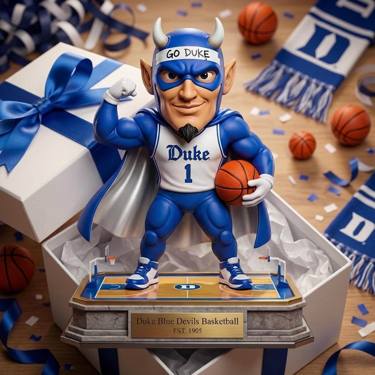 Blue Basketball Game Day - Acrylic Plaque Classic Fan Gift