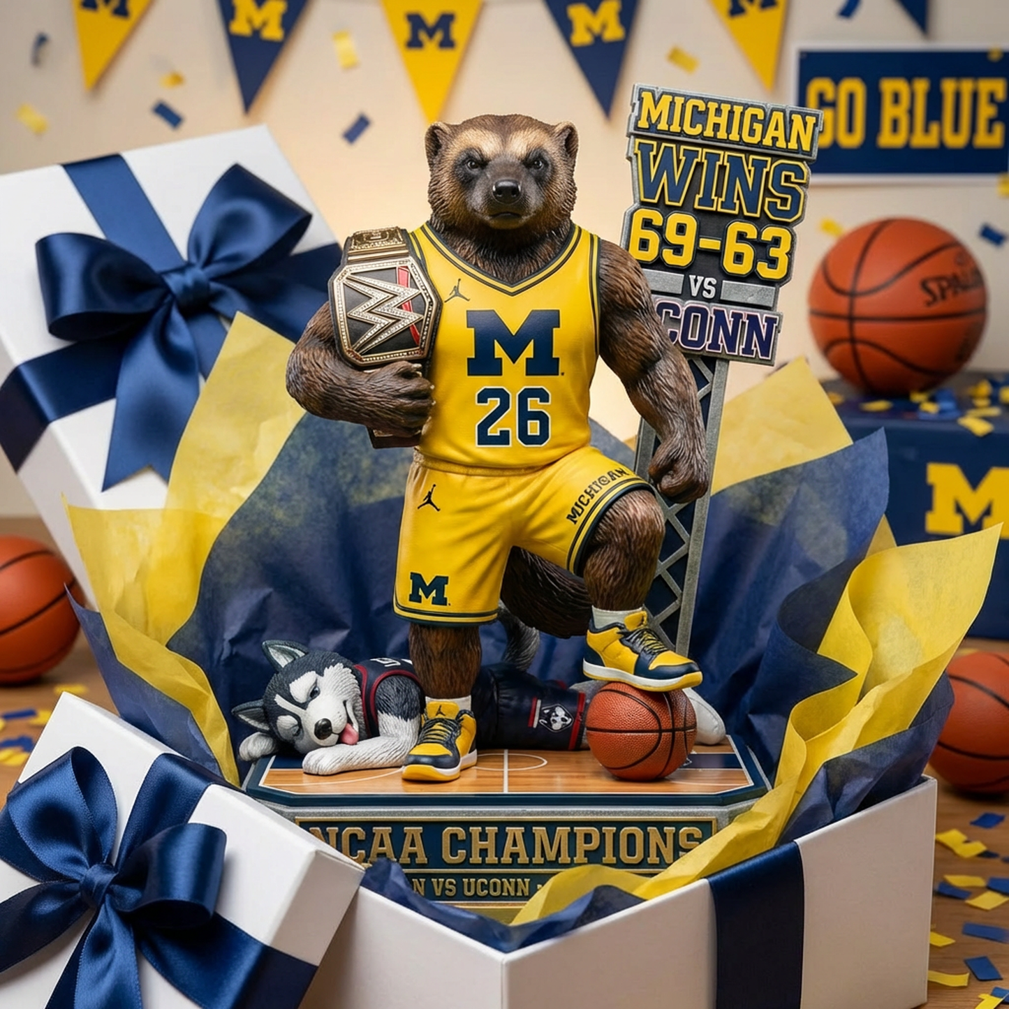 Go Blue - Acrylic Plaque Classic Fan Gift