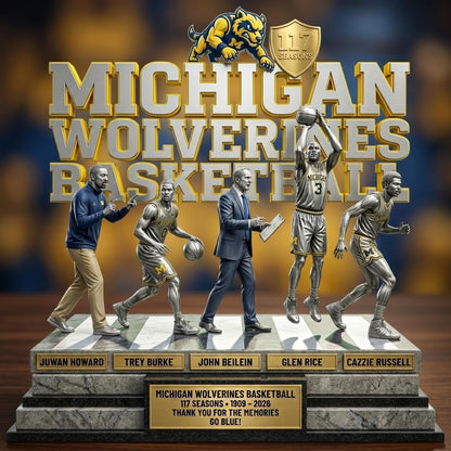 Michigan Basketball V - Acrylic Plaque Classic Fan Gift