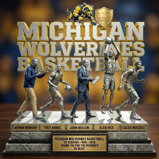 Michigan Basketball V - Acrylic Plaque Classic Fan Gift