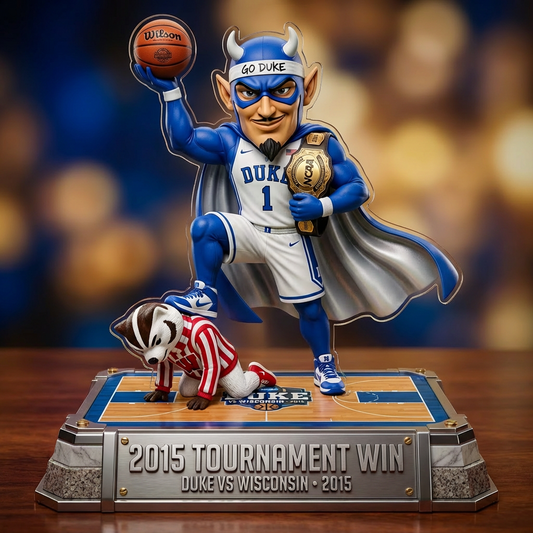 Blue Devils- Shape Acrylic Plaque  Fan Gift