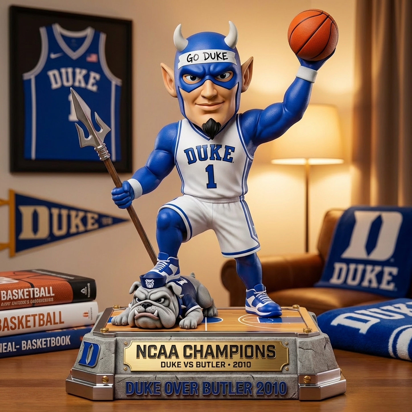 Blue Devils- Shape Acrylic Plaque  Fan Gift