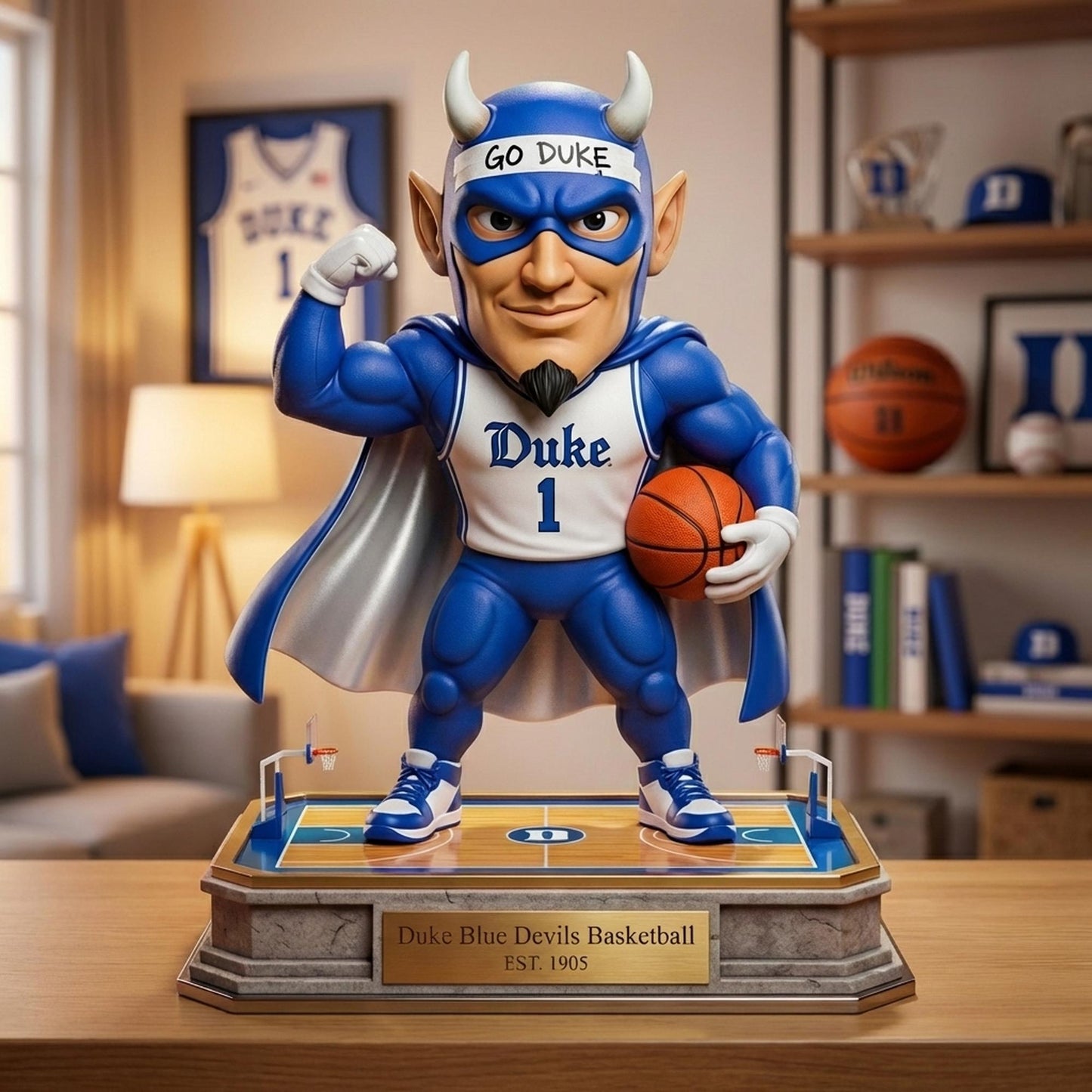 Blue Basketball Game Day - Acrylic Plaque Classic Fan Gift