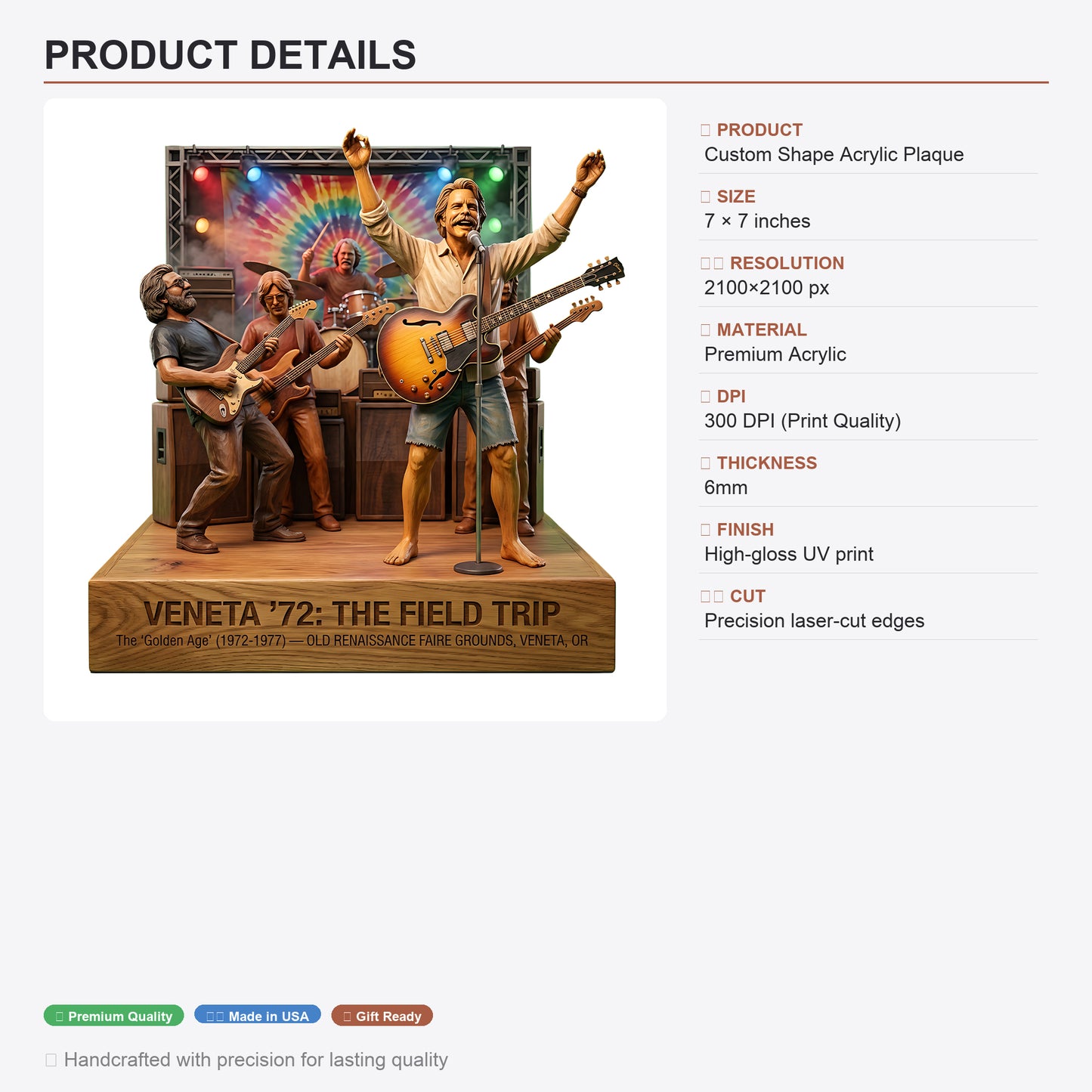 THE FIELD TRIP - Acrylic Plaque Classic Fan Gift