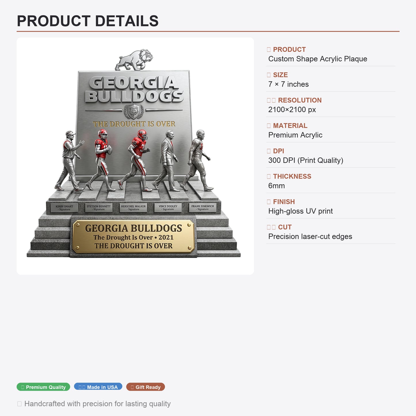 THE DROUGHT IS OVER - Acrylic Plaque Classic Fan Gift