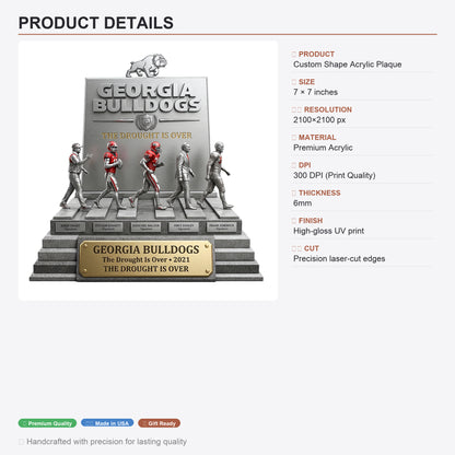 THE DROUGHT IS OVER - Acrylic Plaque Classic Fan Gift