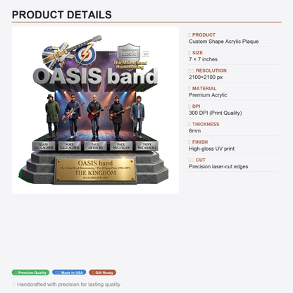 HOMECOMING - Acrylic Plaque Classic Fan Gift