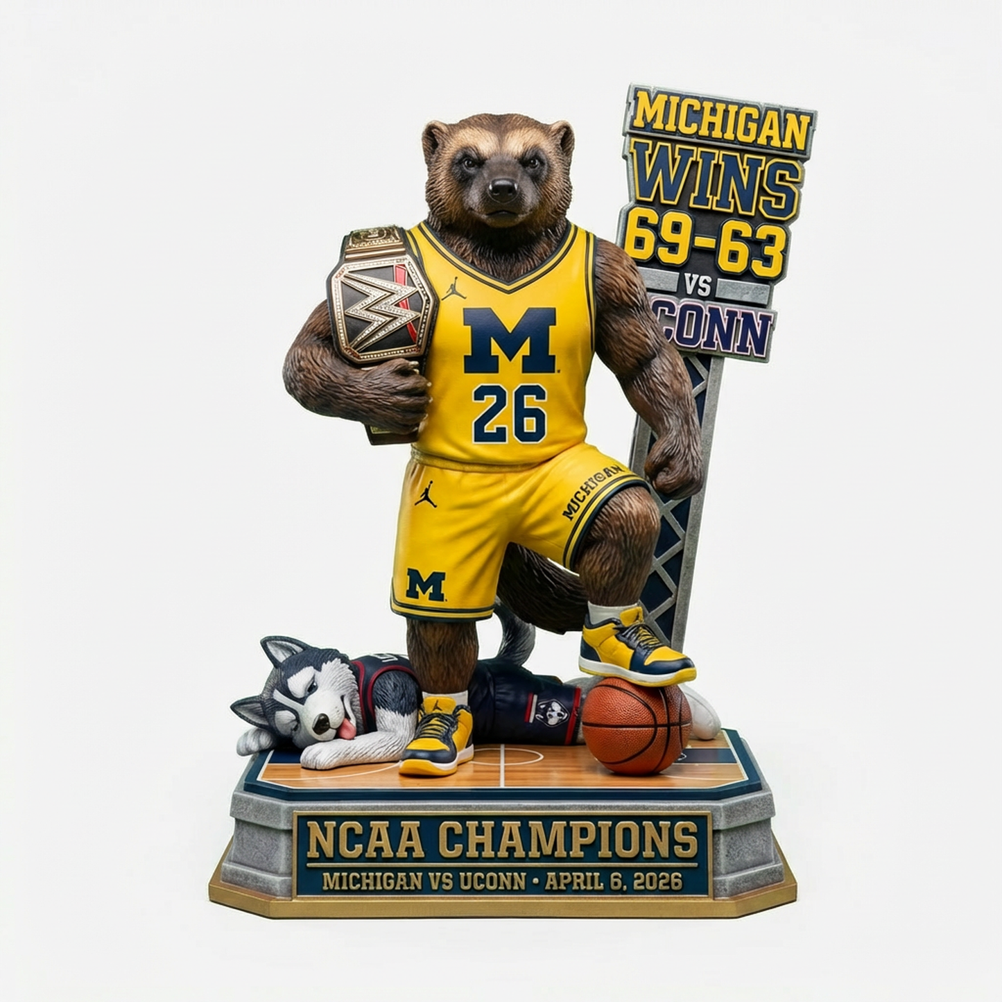 Go Blue - Acrylic Plaque Classic Fan Gift