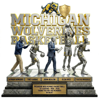 Michigan Basketball V - Acrylic Plaque Classic Fan Gift