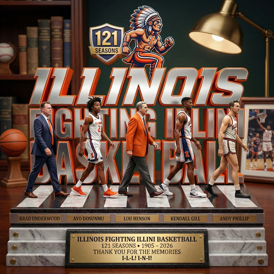 Illinois 121 Seasons - Acrylic Plaque Classic Fan Gift - ILFI0401-03