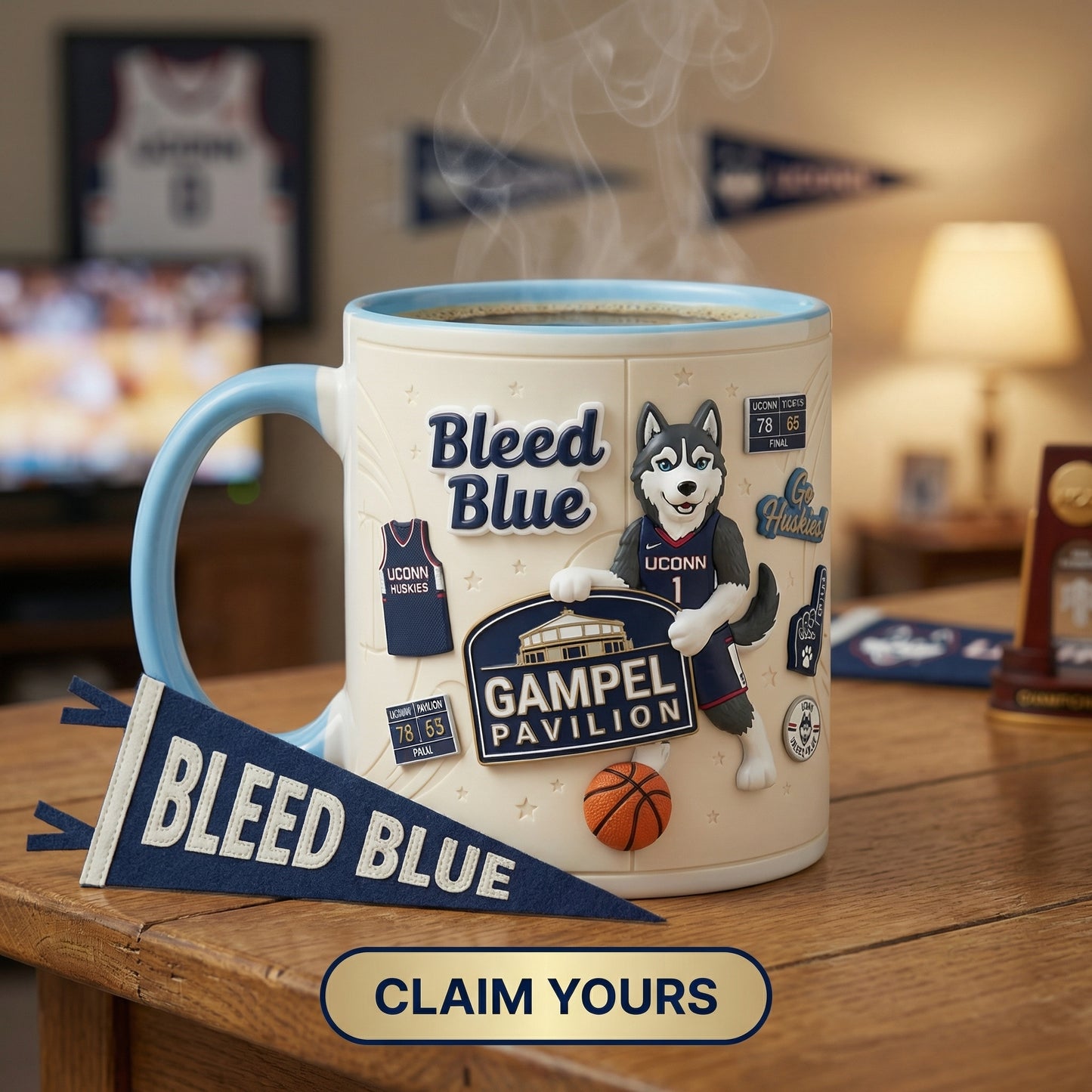 Bleed Blue - Accent Mug Gift For Fans - UCHU0331