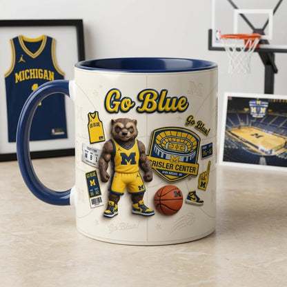 Go Blue 2 - Accent Mug Gift For Fans - MIWO0331